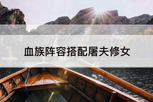 血族阵容搭配屠夫修女