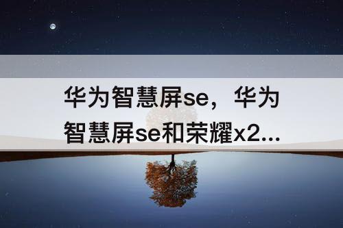 华为智慧屏se，华为智慧屏se和荣耀x2对比